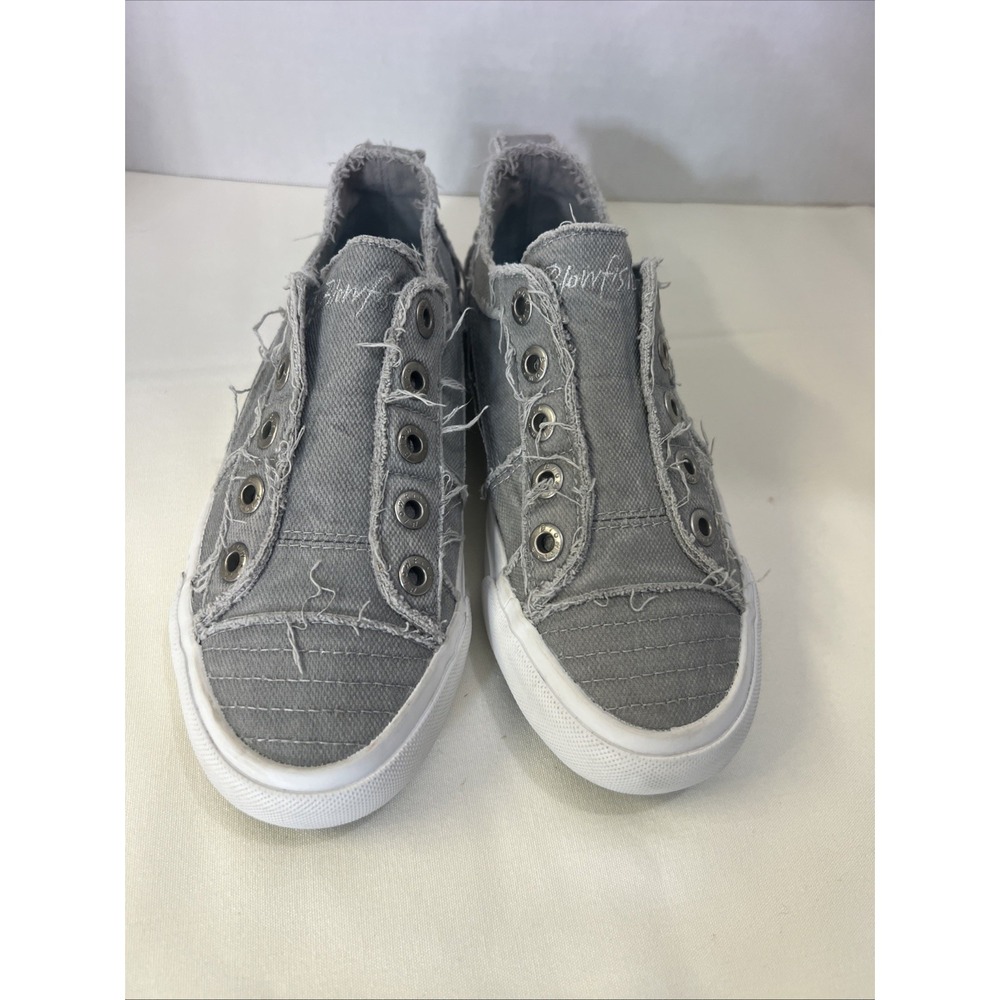 Blowfish Malibu Canvas Slip On Sneakers Shoes Women's Size 7 Gray
